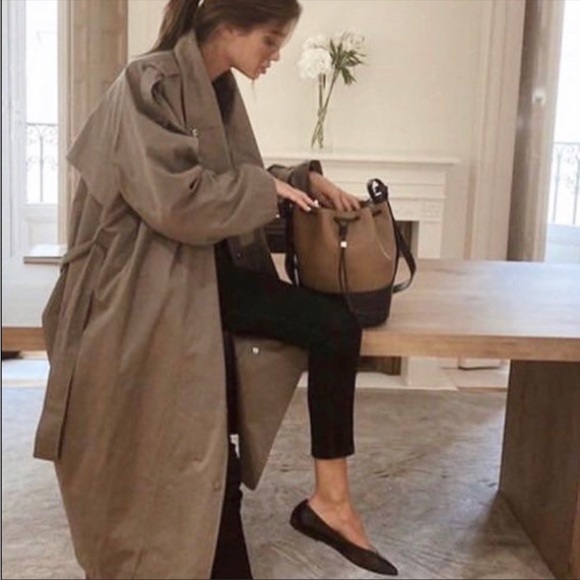 BROOKLYN LAPEL TRENCH COAT DUSTER - TOFFEE - Picture 2 of 9